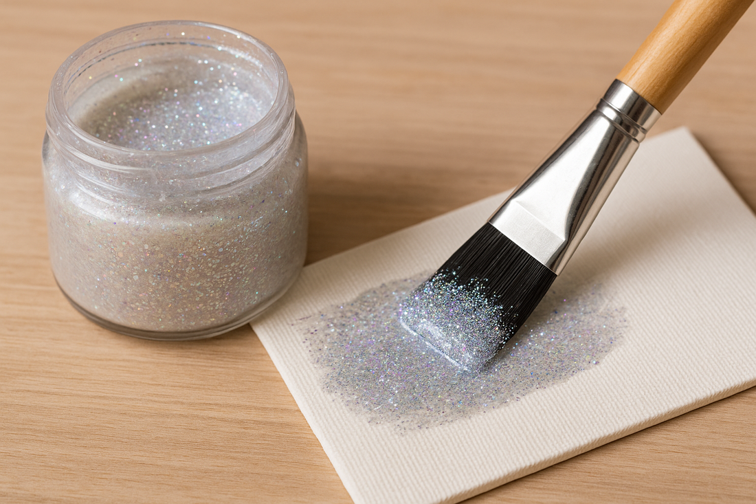 comment faire de la peinture pailletée