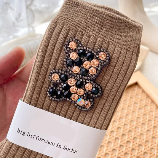 Chaussettes Paillettes Femme Fun