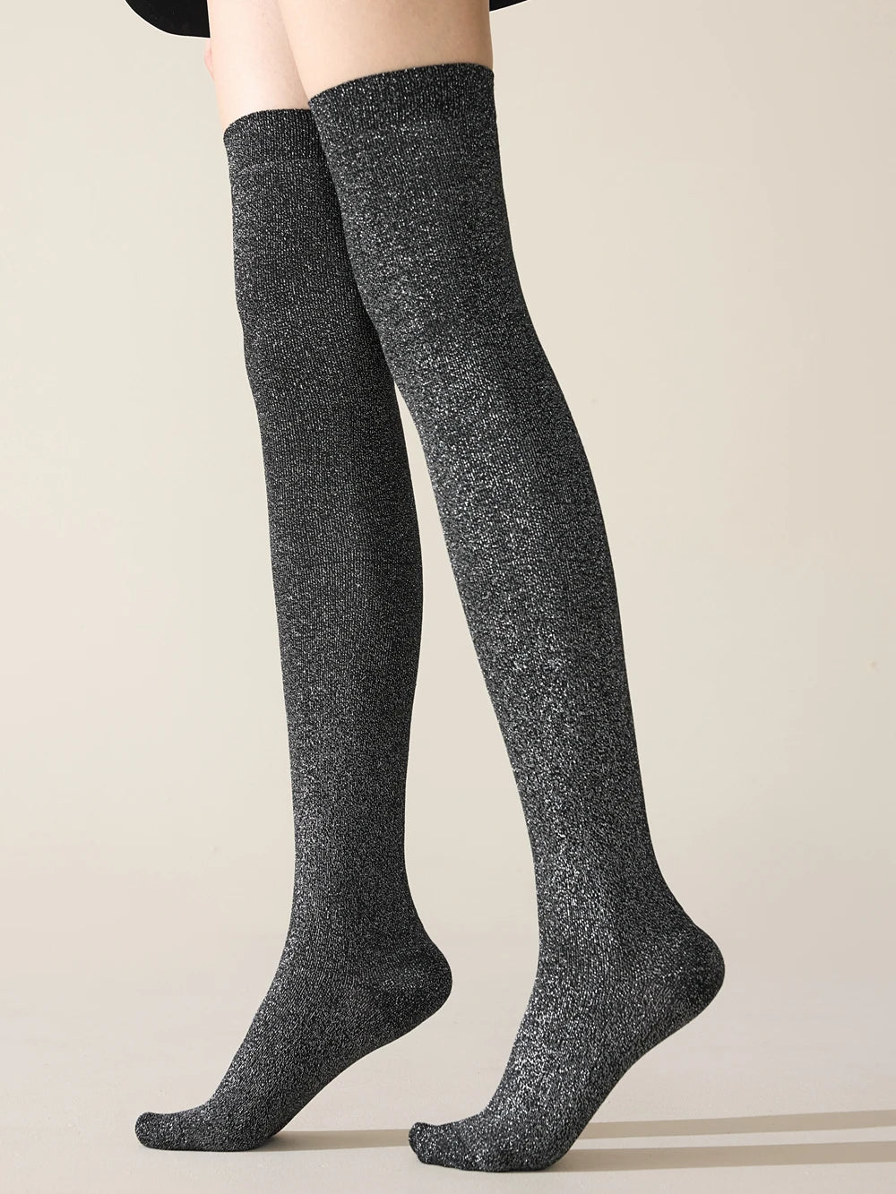Chaussettes Hautes Femme Paillettes (x3)