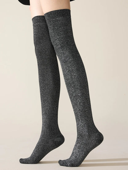 Chaussettes Hautes Femme Paillettes (x3)