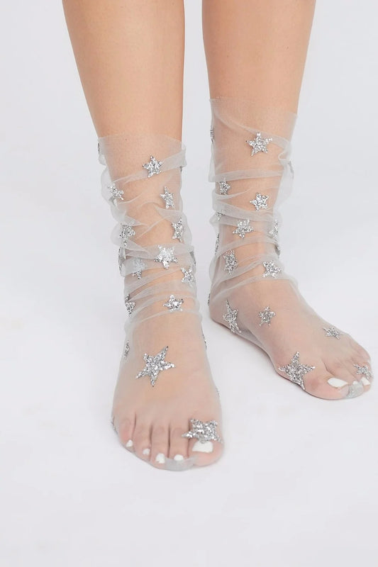 Chaussettes Paillettes Motifs