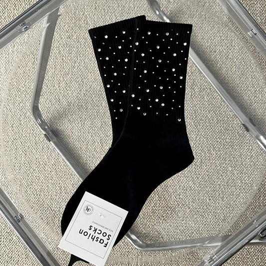 Chaussettes Noires A Paillettes