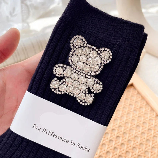 Chaussettes A Paillettes Noires