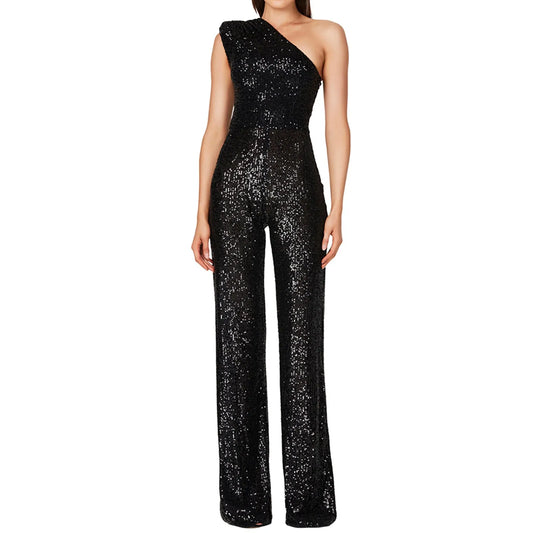 Combinaison Noire Paillettes Femme