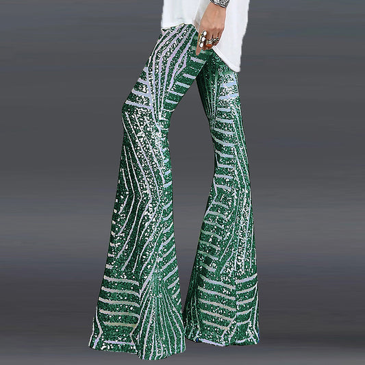Pantalon Disco Paillette Femme