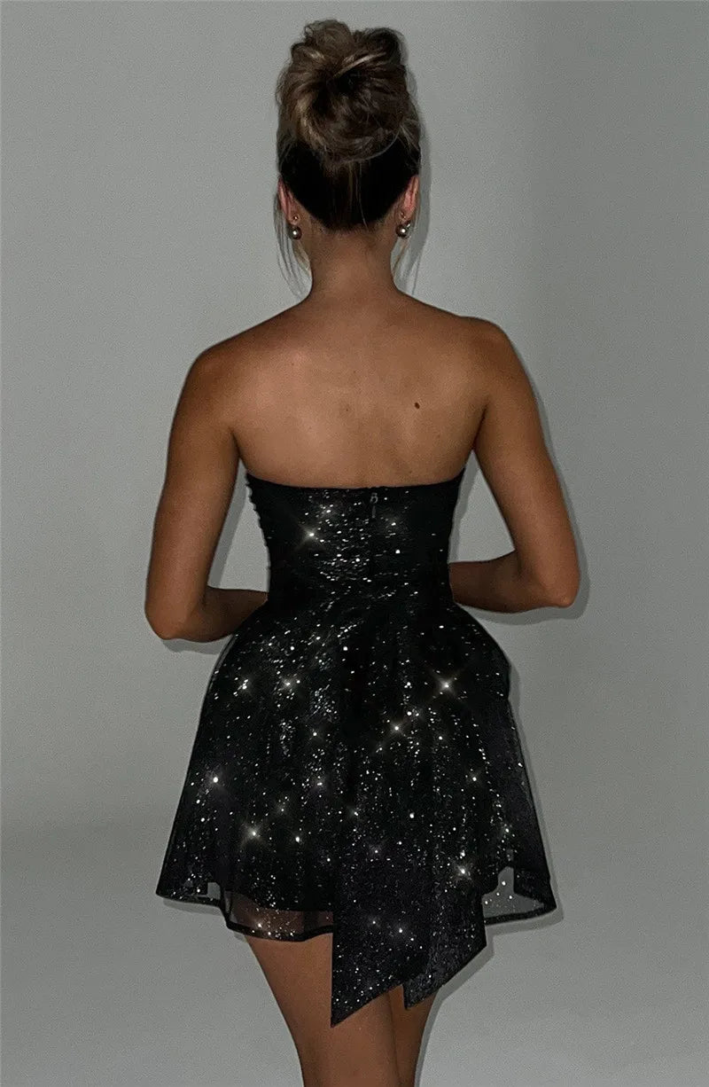 Robe De Soirée Noire Pailletée