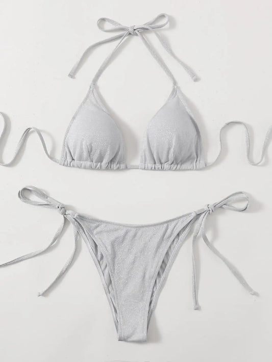 Maillot De Bain Blanc Pailleté