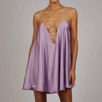 Robe Violette Paillette