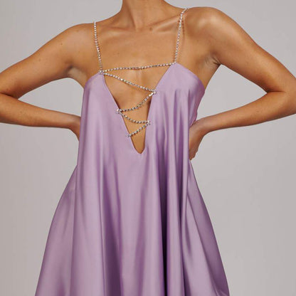 Robe Violette Paillette