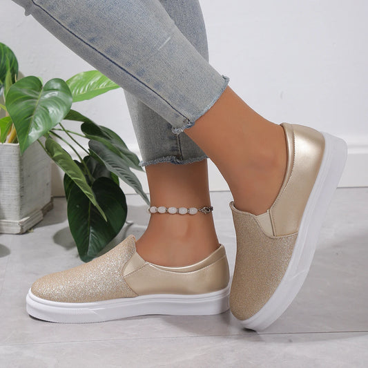 Basket Montante Femme Paillette