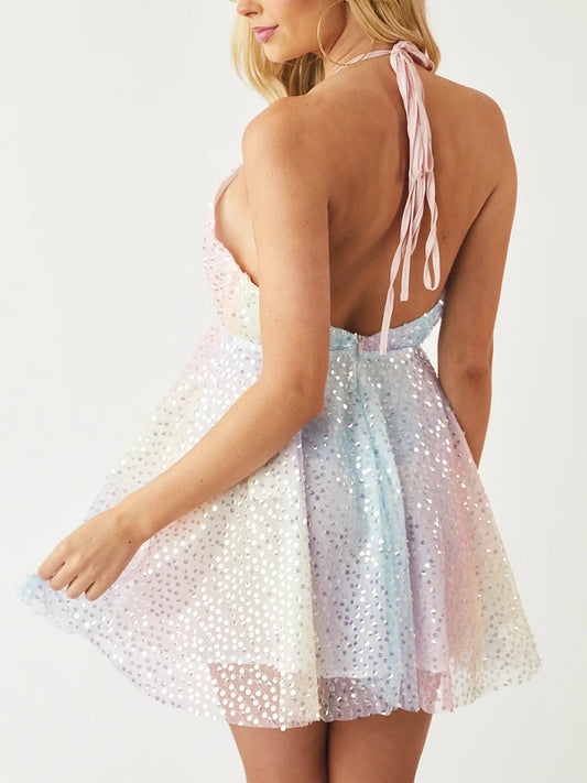 Robe Paillette Dos Nu