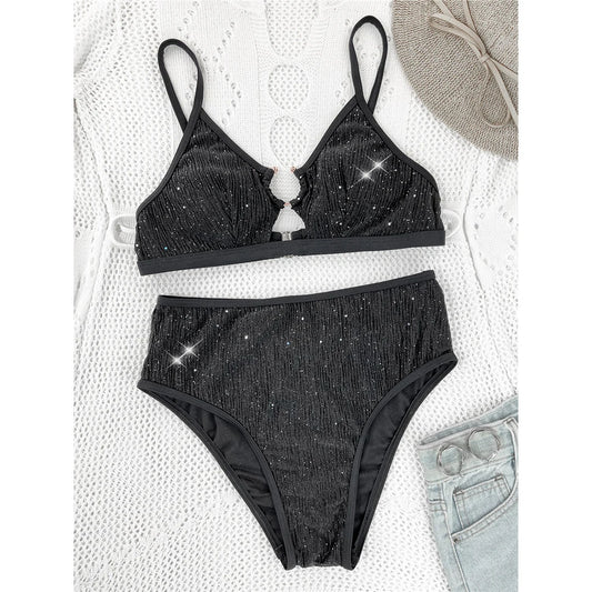 Maillot De Bain 2 Pieces Paillettes