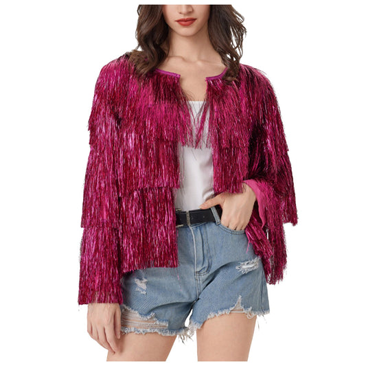 Veste Femme A Paillette Disco