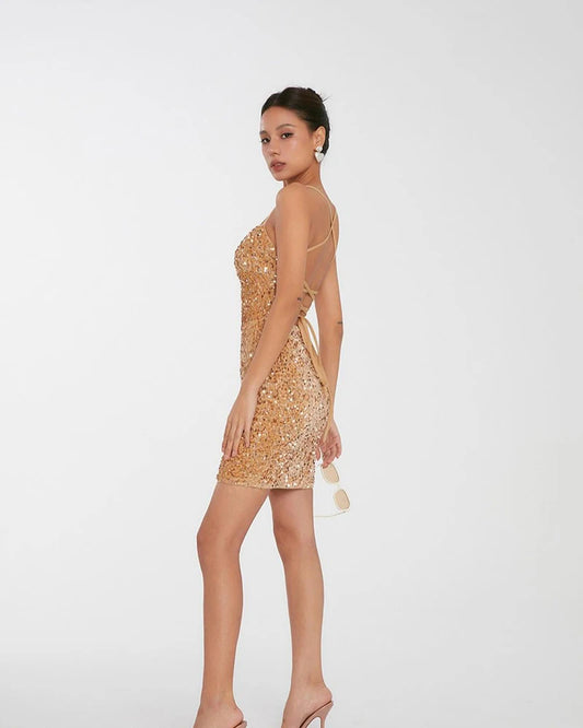 Robe A Paillette Femme