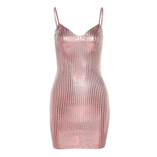 Robe à Paillettes Dos Nu