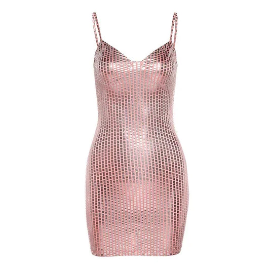 Robe à Paillettes Dos Nu