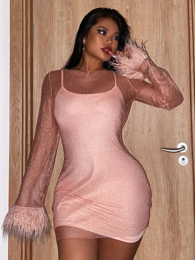 Robe de Soirée en Strass