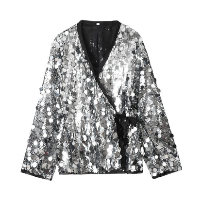 Veste Cristaux Strass Femmes Sexy