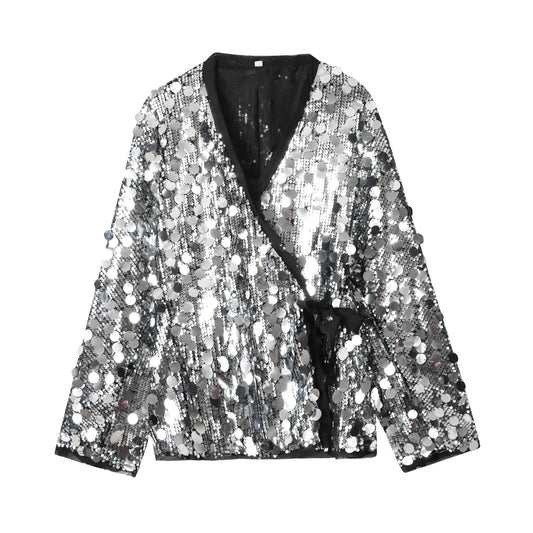 Veste Cristaux Strass Femmes Sexy