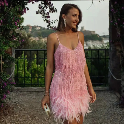 Robe Cocktail Strass