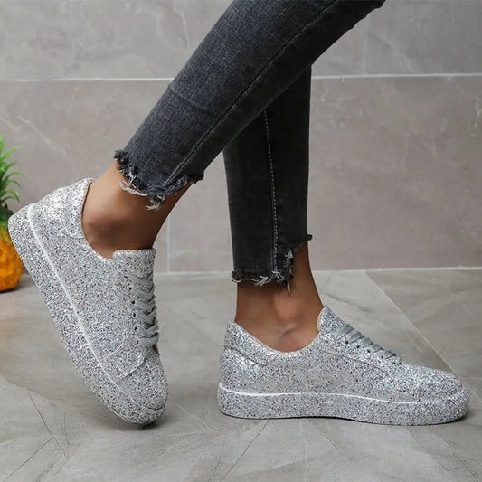 Basket Basse Femme Paillette - baskets