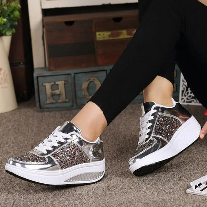 Basket Femme Avec Paillettes - baskets