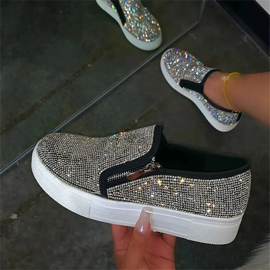 Basket Noir Femme Paillette - baskets