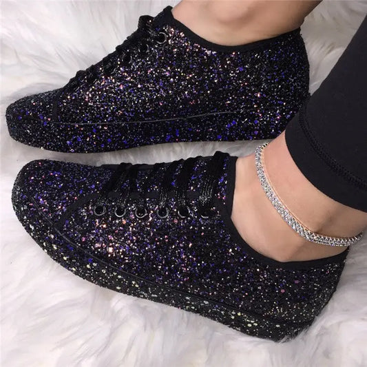Basket Paillettes Femme - baskets