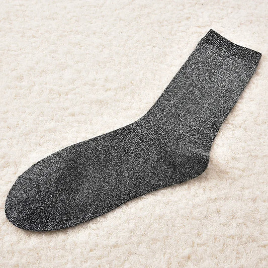 Chaussettes Paillettes Noires