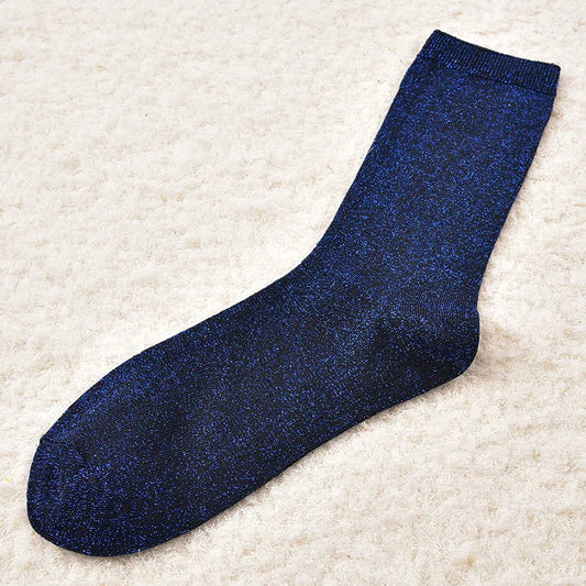 Chaussettes Bleu Pailleté