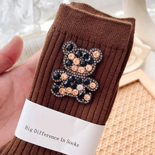Chaussettes Paillettes Bronze