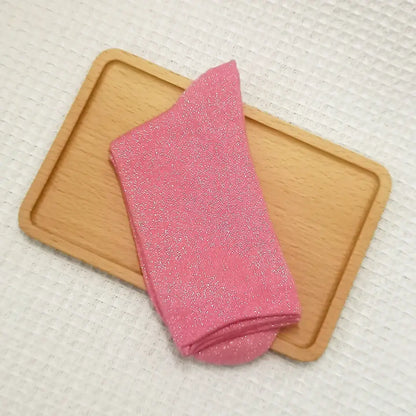 Chaussette Paillette Rose - chaussettes