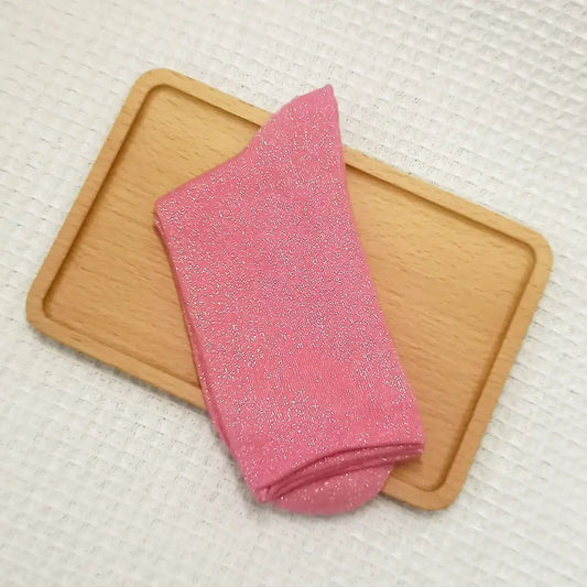Chaussette Paillette Rose - chaussettes