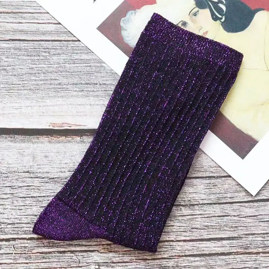 Chaussettes À Paillettes Femme - chaussettes