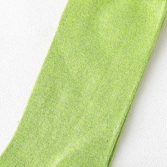 Chaussettes Paillettes Vertes - chaussettes