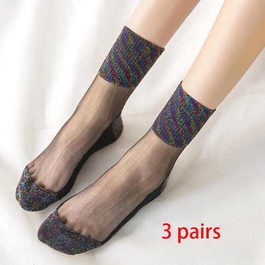 Chaussettes Paillettes Coffret (x3)
