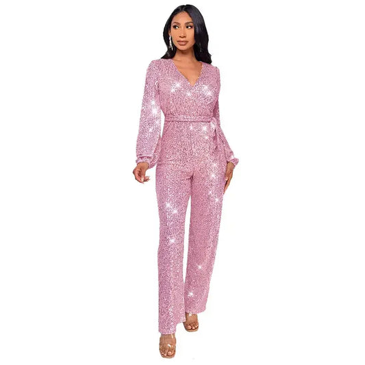 Combinaison Femme Paillette Manche Longue - combinaisons