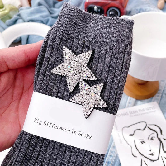 Grosses Chaussettes Hiver Femme Paillettes