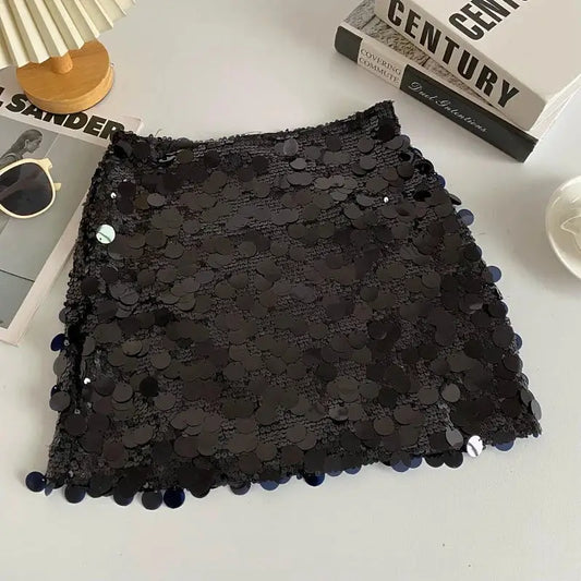 Jupe A Paillette Noir - jupes