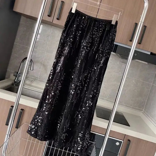 Jupe Longue Paillette Femme - jupes