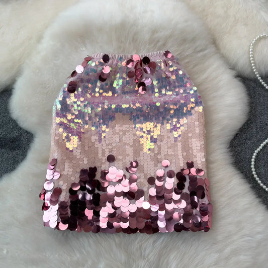 Jupe Paillettes Rose - jupes