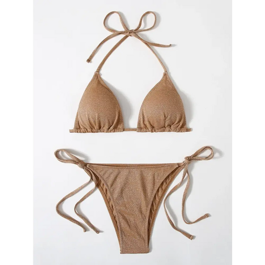 Maillot De Bain Pailleté Doré - maillots de bain