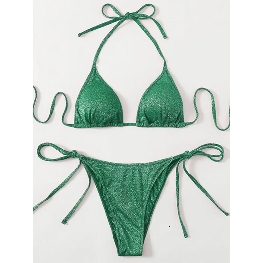 Maillot De Bain Pailleté Vert - maillots de bain