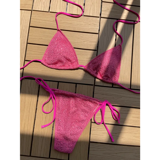 Maillot De Bain Rose A Paillette - maillots de bain
