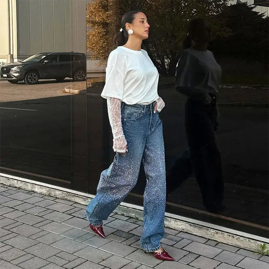 Pantalon A Paillette Femme - pantalons