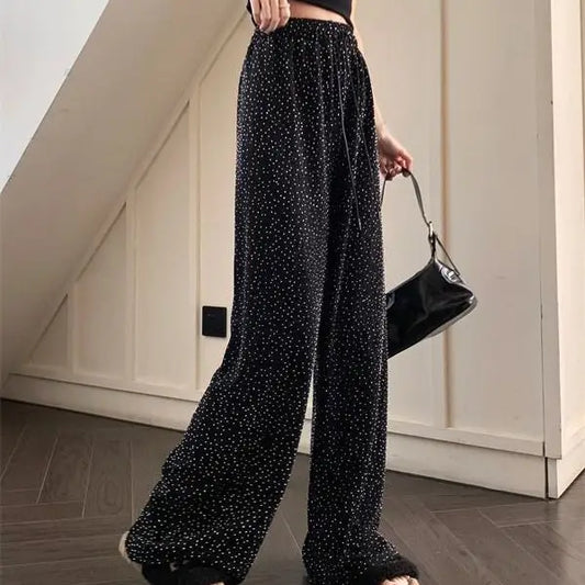 Pantalon Noir Paillette - pantalons