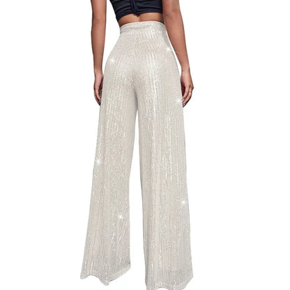 Pantalon Paillette Blanc - pantalons