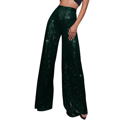 Pantalon Paillettes Vert - pantalons