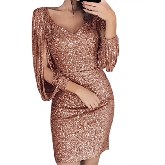 Robe A Paillette Rose - robes