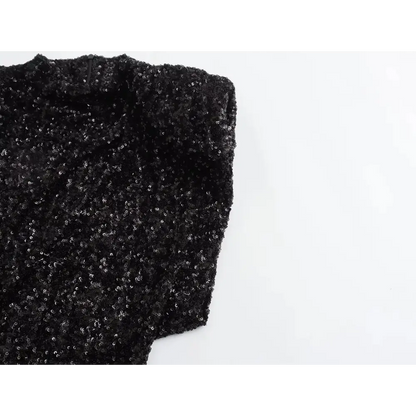Robe Paillettes Noires - robes